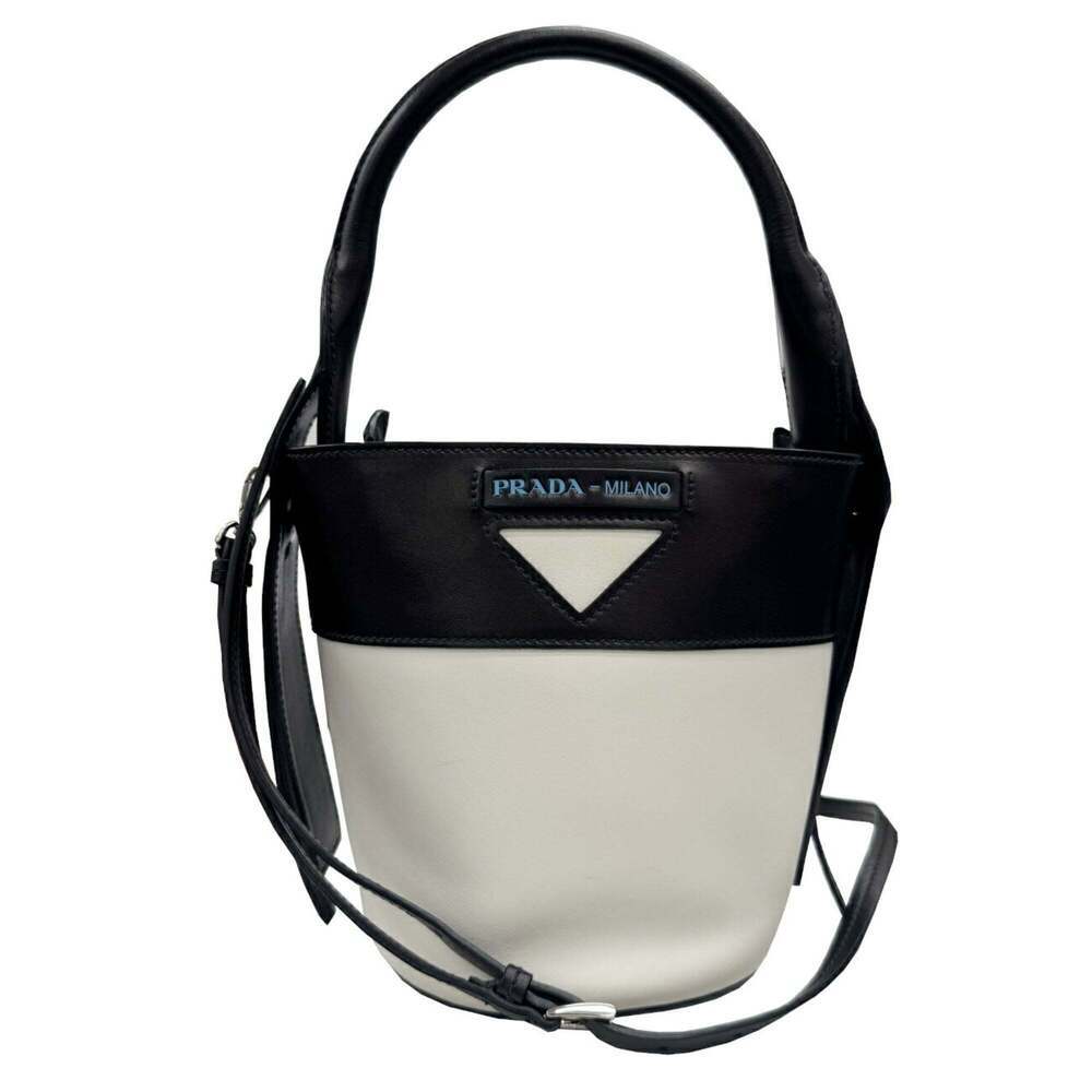 PRADA Black Leather Shoulder Bag - Picture 1 of 13